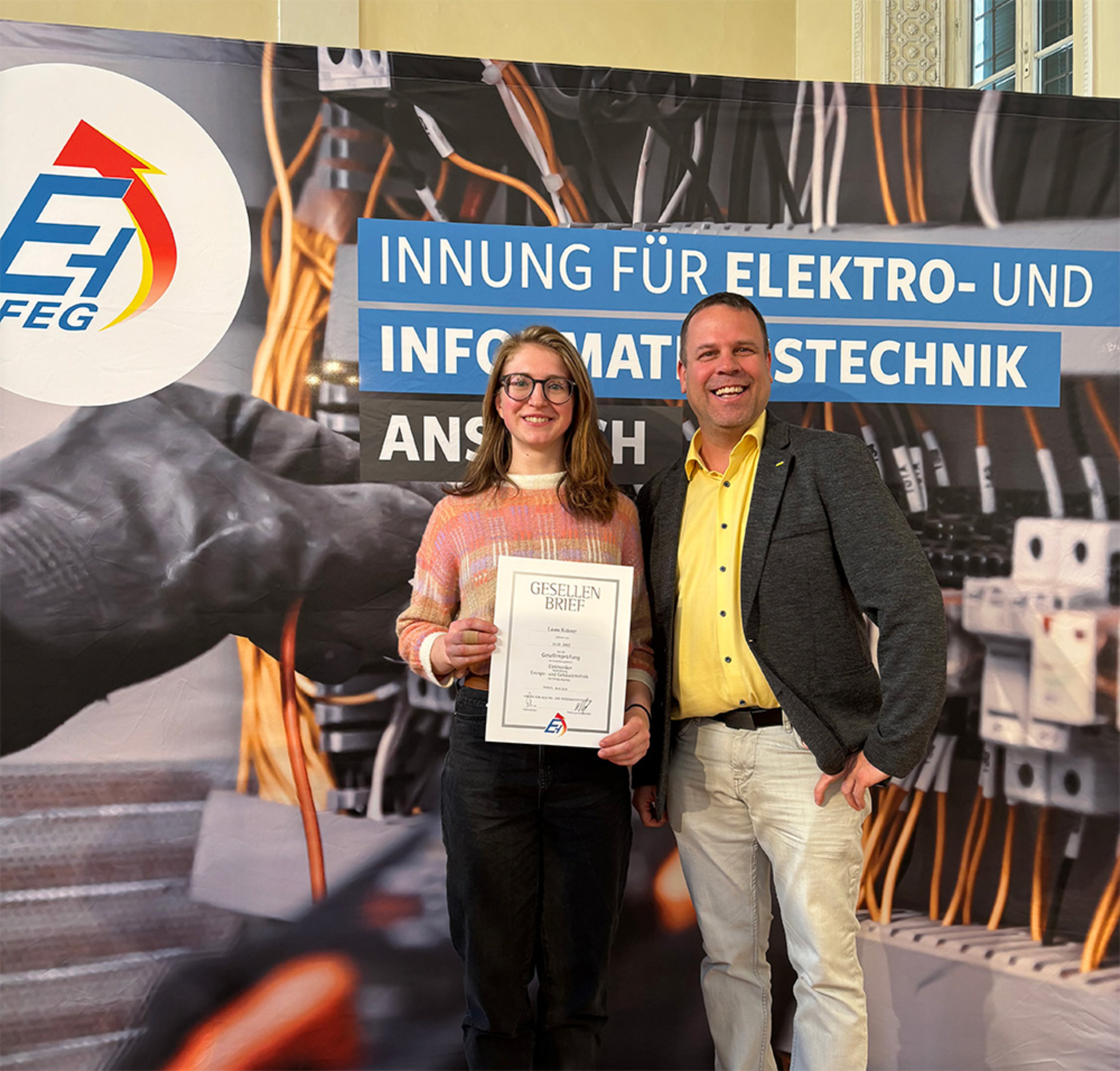 März 2025 - Prüfung bestanden! bei Pickel Elektro- und Sanitär GmbH in Leutershausen