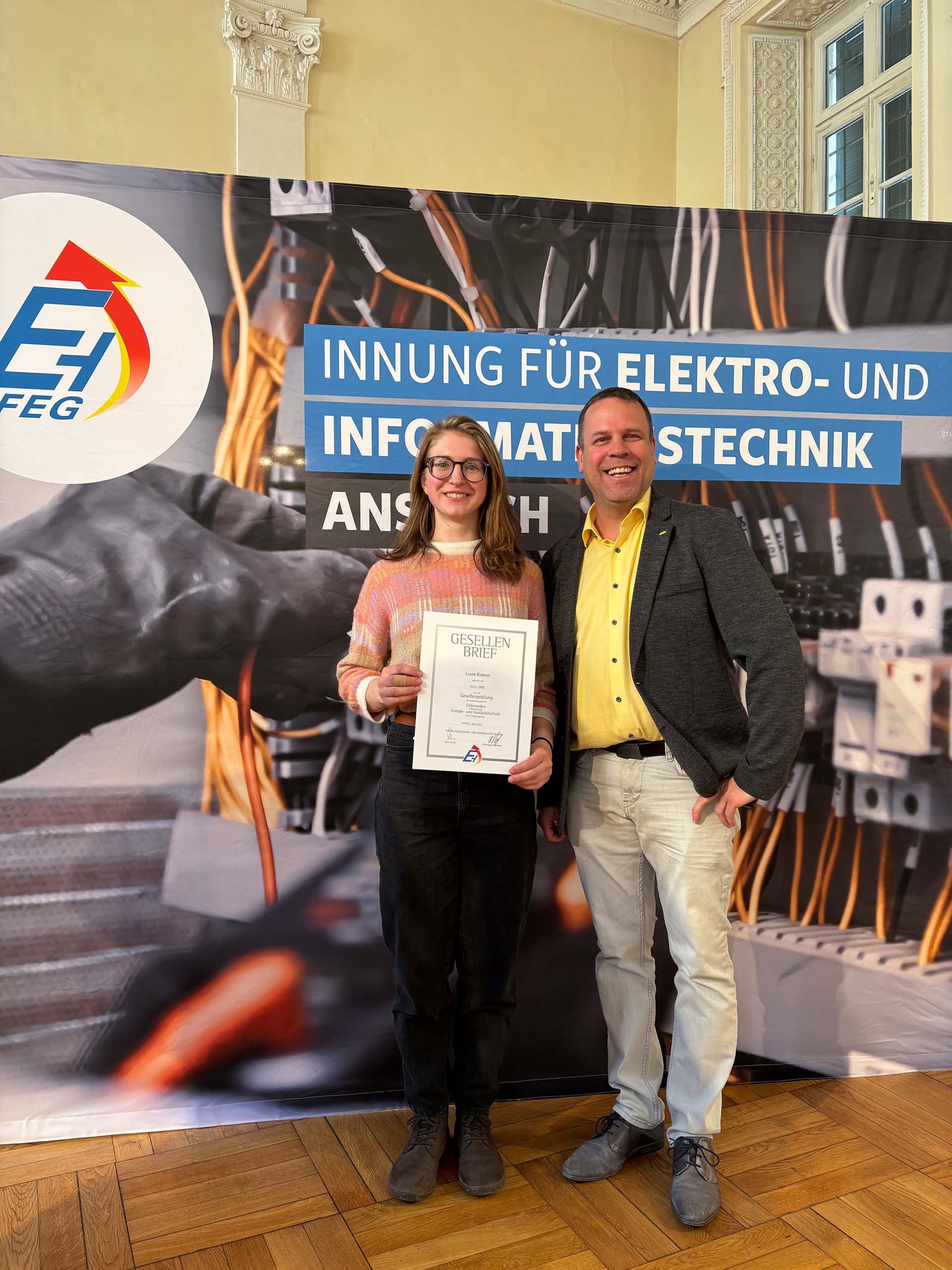 März 2025 - Prüfung bestanden! bei Pickel Elektro- und Sanitär GmbH in Leutershausen