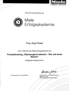 Miele Erfolgsakademie bei Pickel Elektro- und Sanitär GmbH in Leutershausen