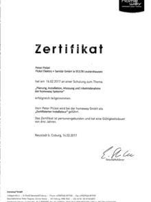 Zertifizierter homeway Installateur bei Pickel Elektro- und Sanitär GmbH in Leutershausen
