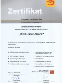 KNX-Grundkurs bei Pickel Elektro- und Sanitär GmbH in Leutershausen