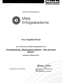 Miele Erfolgsakademie bei Pickel Elektro- und Sanitär GmbH in Leutershausen